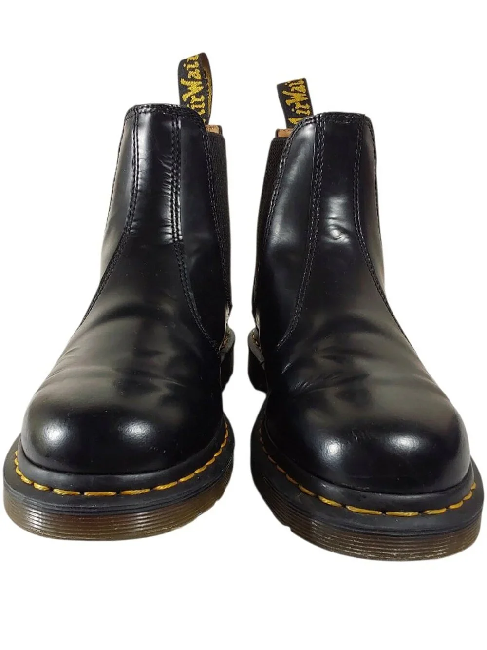 Dr. Martens 2976 Quad Smooth Black Leather Platform Chelsea Boots - 39 (8L, 7M)